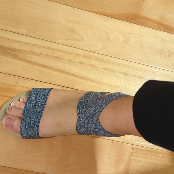 Barcelona Collective sandals, denim, size 39 - Picture 2 of 6